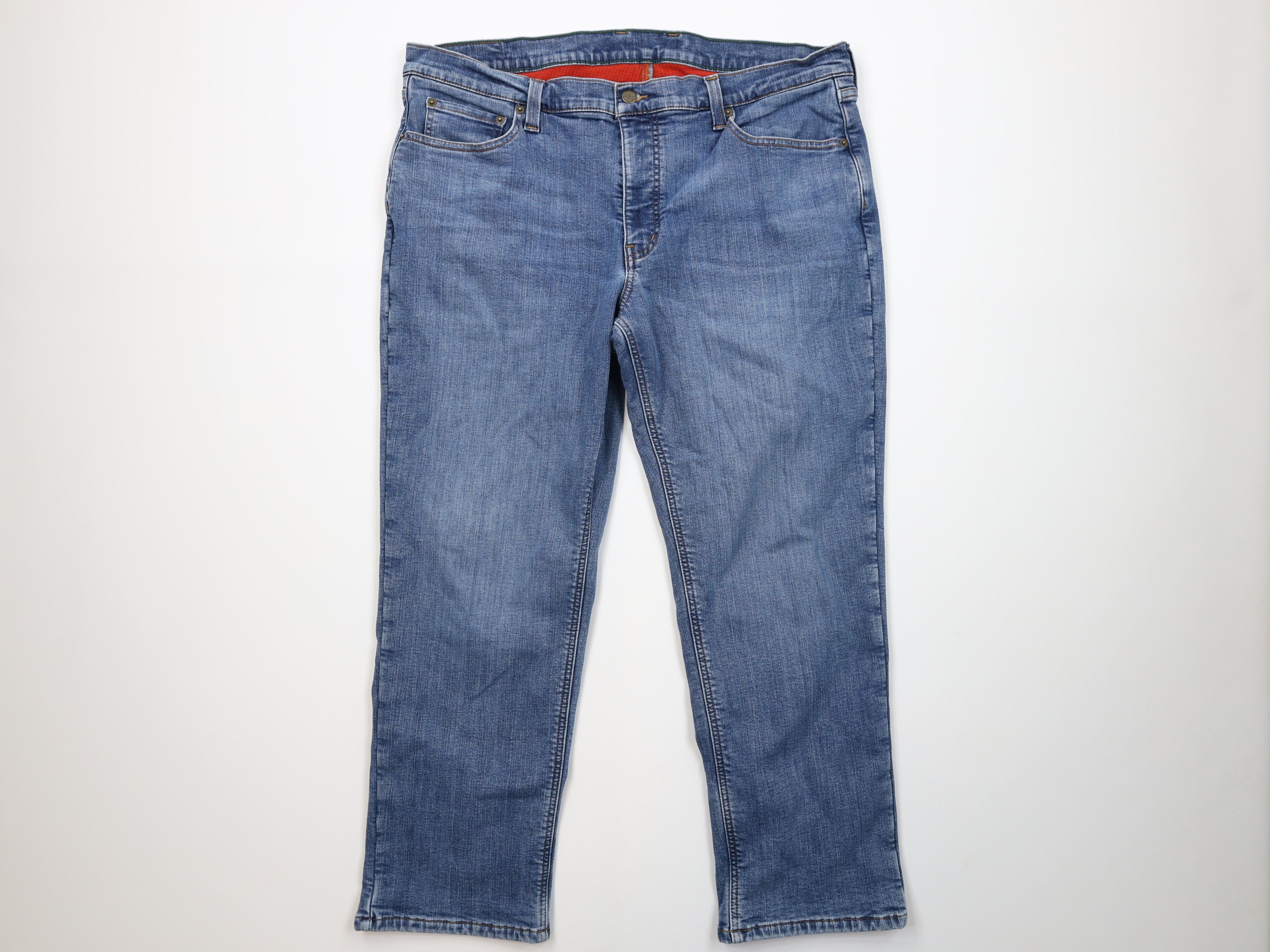 L.L. Bean Vintage LL Bean Fleece Lined Wide Leg Stretch Denim Jeans Size US 40 / EU 56 - 2 Thumbnail