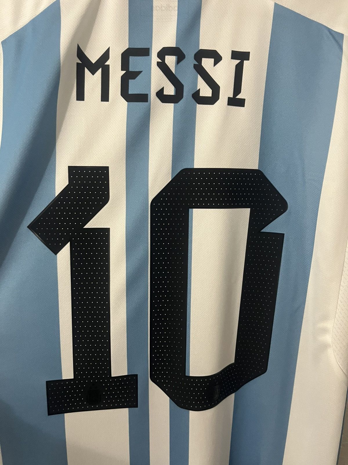 Adidas 2022 2023 Adidas Argentina Home Soccer Jersey Messi 10 Size US L / EU 52-54 / 3 - 7 Thumbnail