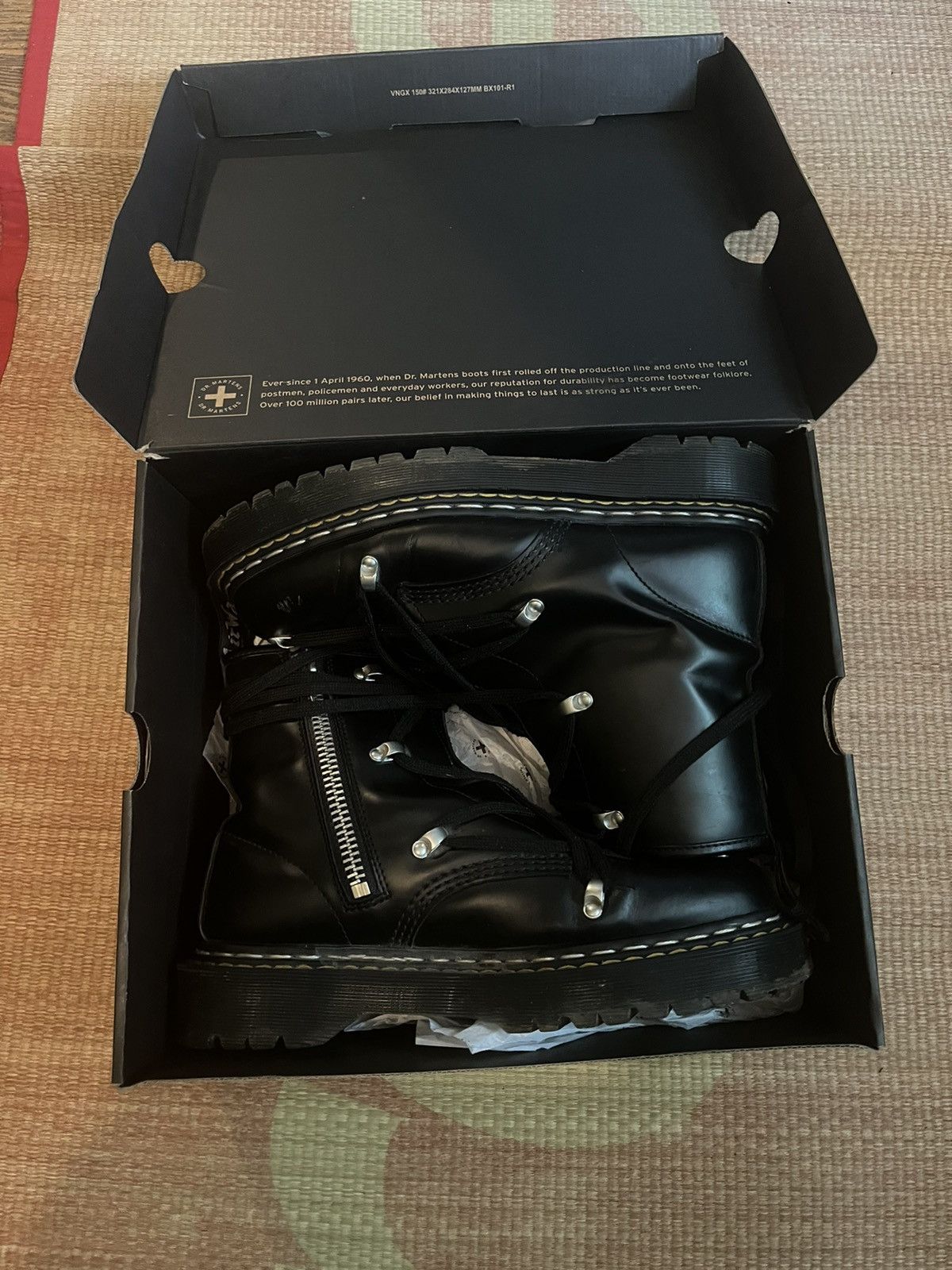 image of Dr Martens 1460 Shoes in Black, Men's (Size 10)