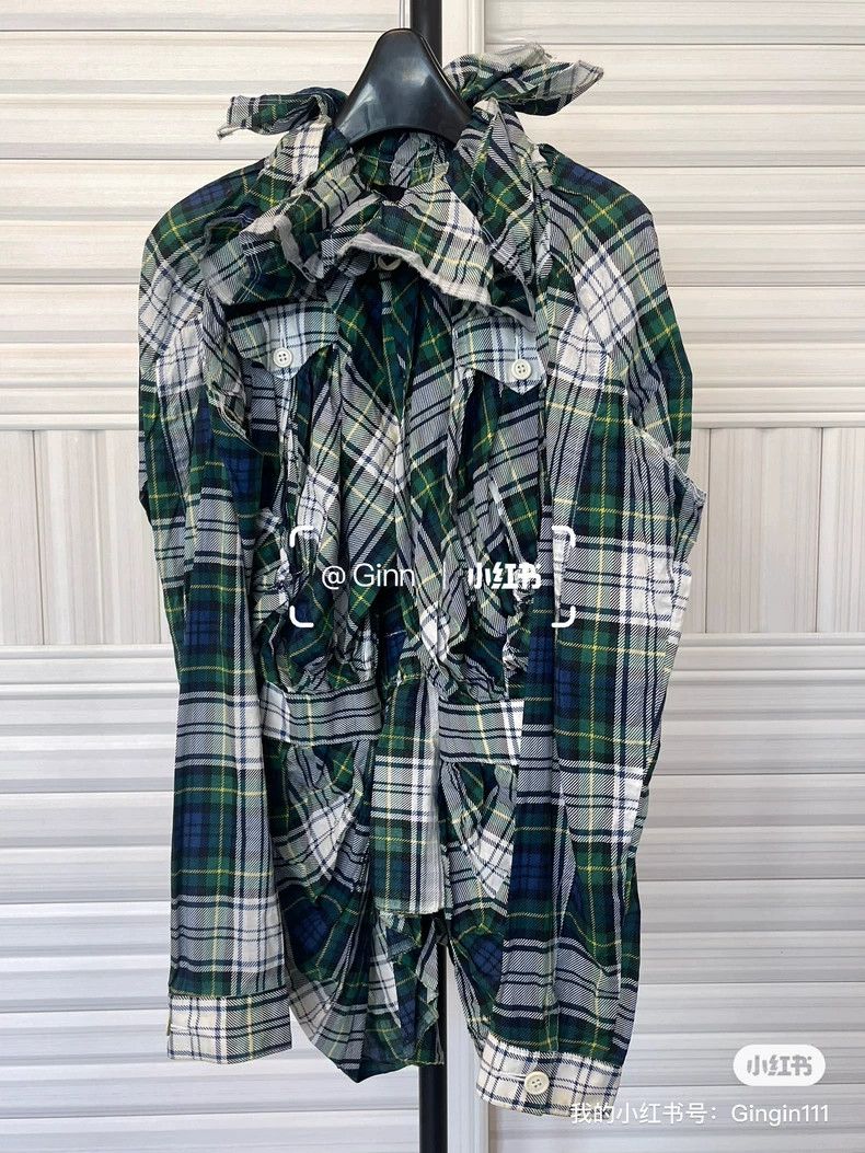 Comme des Garcons Comme Des Garcons Plaid Smocked Heavy Duty Jacket Size S / US 4 / IT 40 - 1 Thumbnail