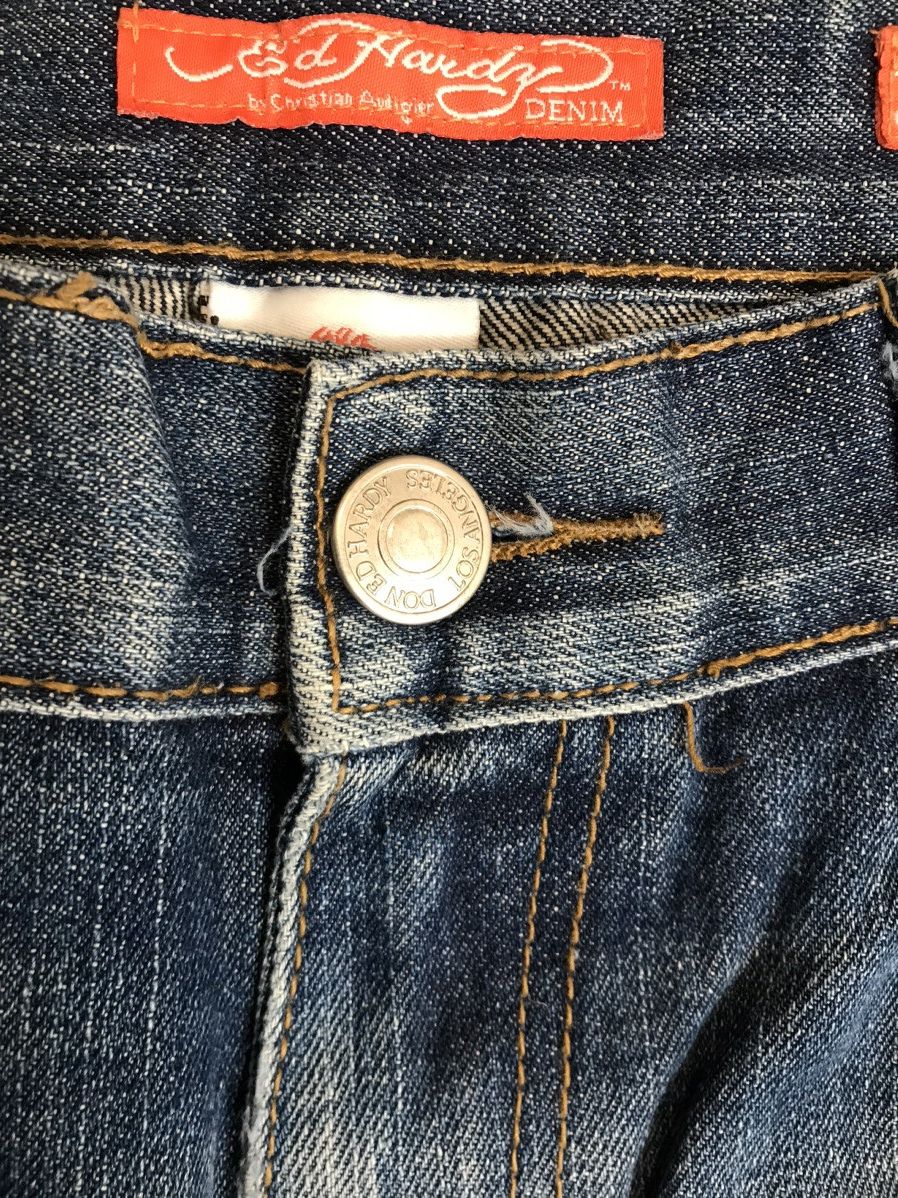Ed Hardy × Vintage Vintage Ed hardy embroidered denim Size US 34 / EU 50 - 6 Thumbnail