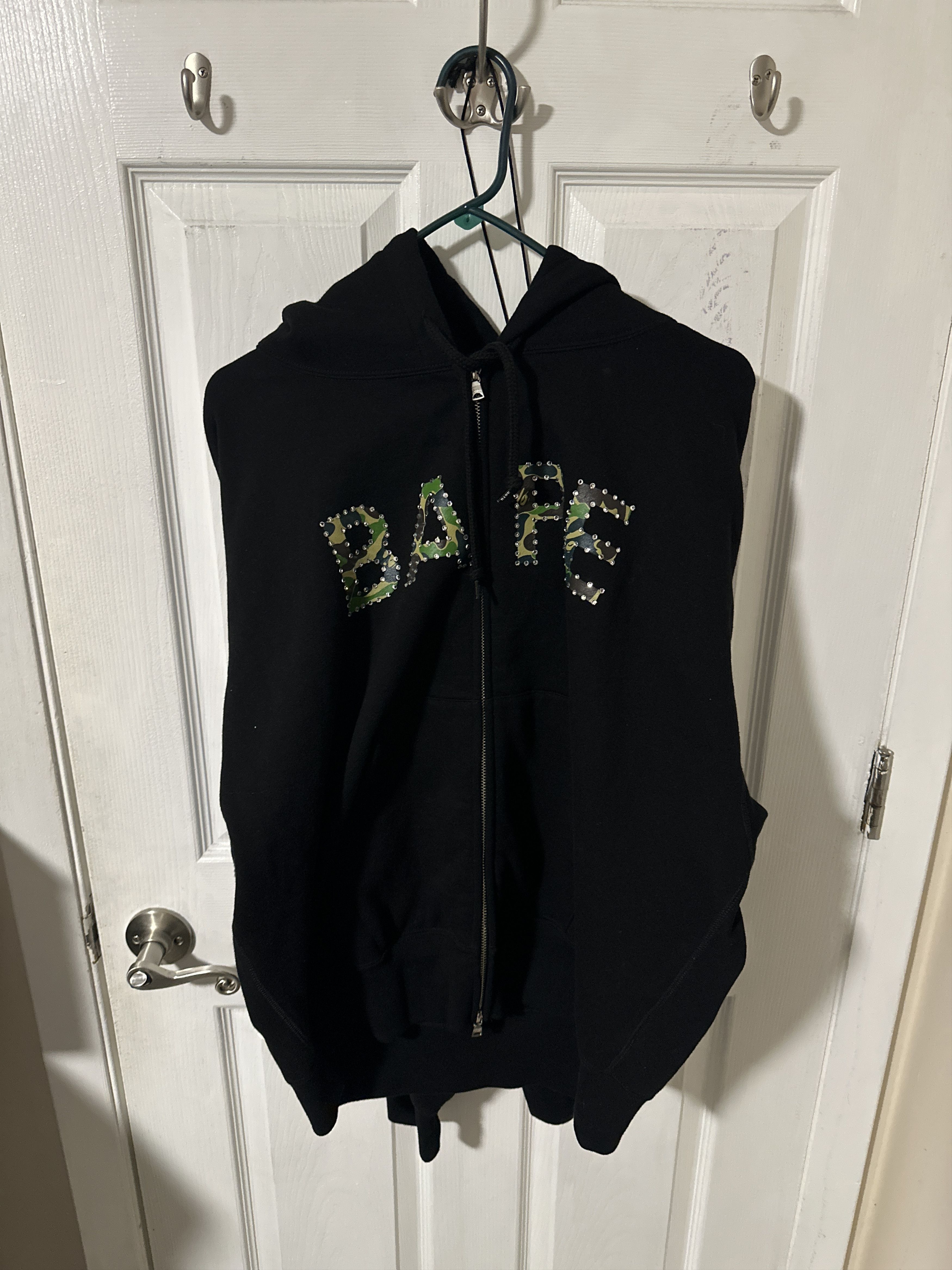 Bape ABC CAMO CRYSTAL LOGO WIDE ZIP HOODIE LADIES Size M / US 6-8 / IT 42-44 - 2 Thumbnail
