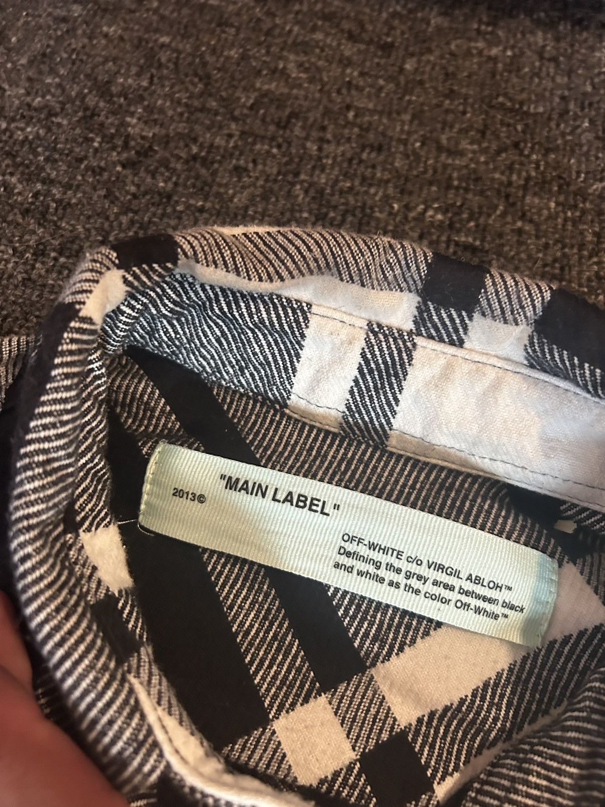 Off-White Offwhite checked flannel Size US S / EU 44-46 / 1 - 4 Thumbnail