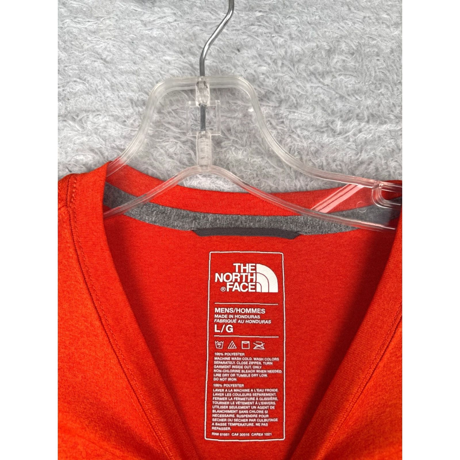 The North Face The North Face The North Face Shirt Men Large Red Short Sleeve Crew Neck Flashdry Polyester Size US L / EU 52-54 / 3 - 7 Thumbnail