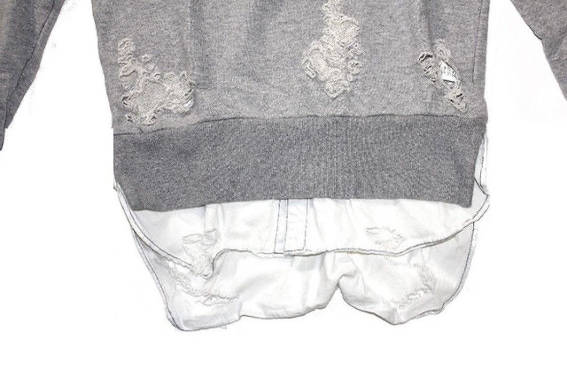 Maison MIHARA YASUHIRO MIHARA YASUHIRO Grey distressed long sleeve sweatshirt Size XS / US 0-2 / IT 36-38 - 6 Thumbnail