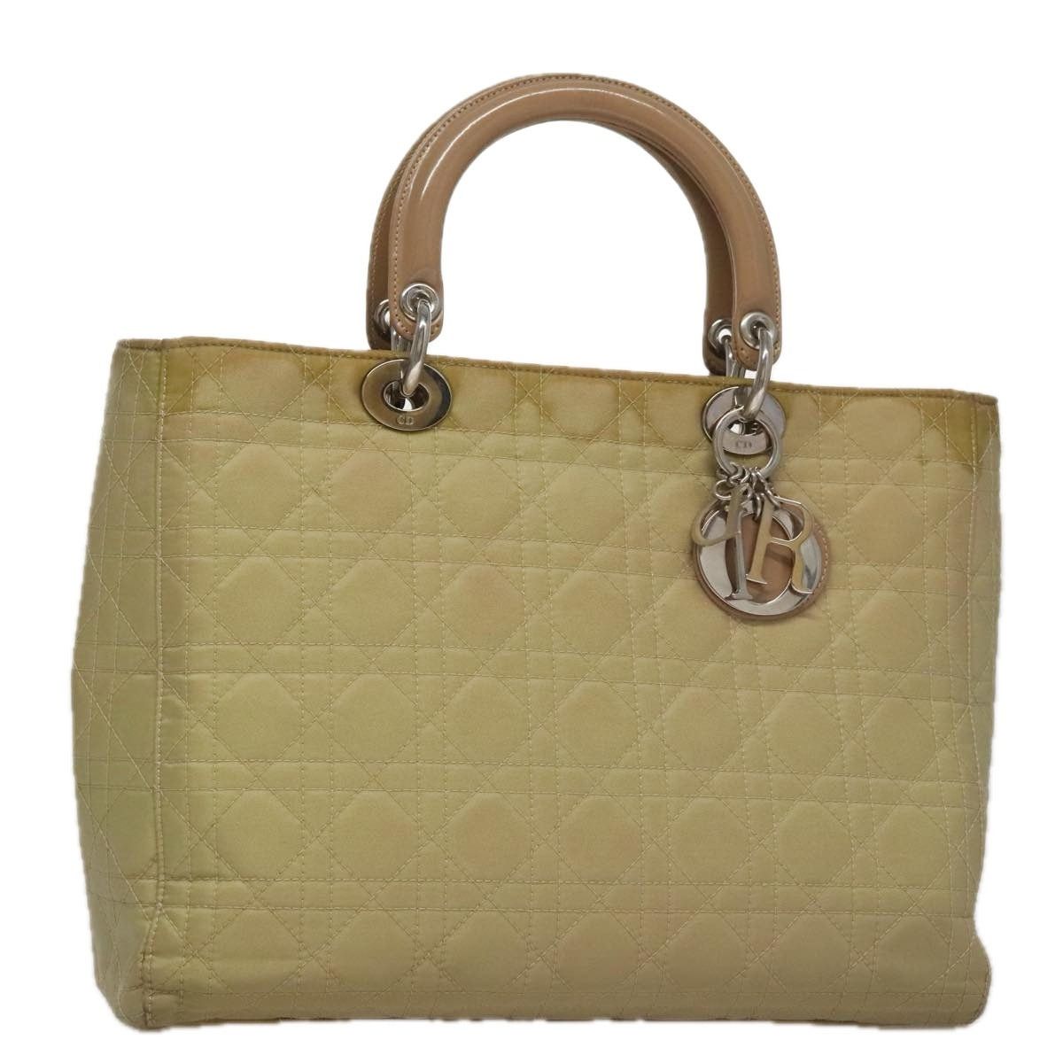 Dior DIOR Canage Hand Bag Nylon Beige Silver Size ONE SIZE - 1 Thumbnail