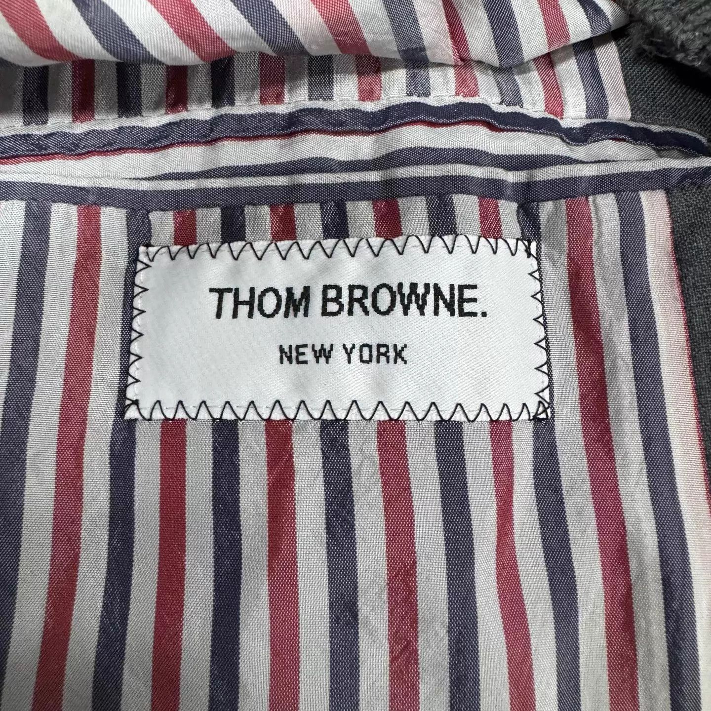 Thom Browne TB 4-Stripe Gray Baseball Jacket US 3 99 New Size US L / EU 52-54 / 3 - 5 Thumbnail