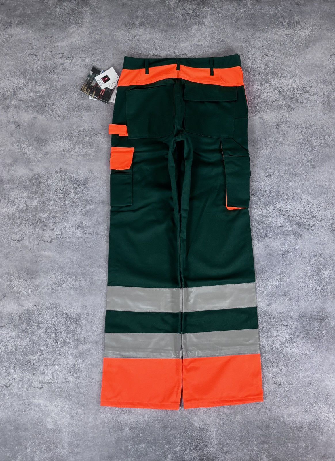 Other Mascot Men’s NWT Reflective Green/Orange Safety Work Pants Size US 32 / EU 48 - 2 Thumbnail
