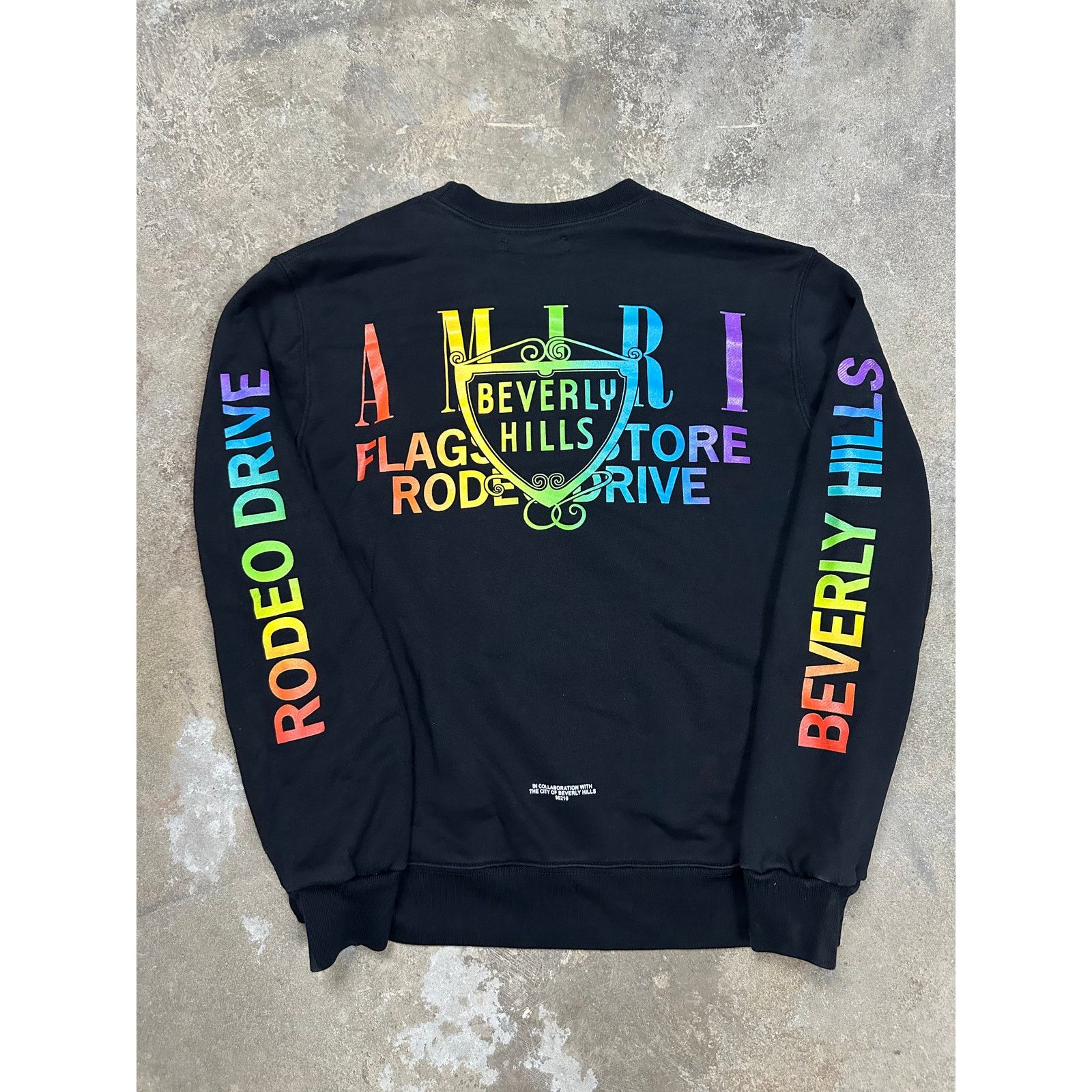 Amiri Amiri Beverly Hills Crewneck Black Multi Used Medium Size US M / EU 48-50 / 2 - 2 Thumbnail