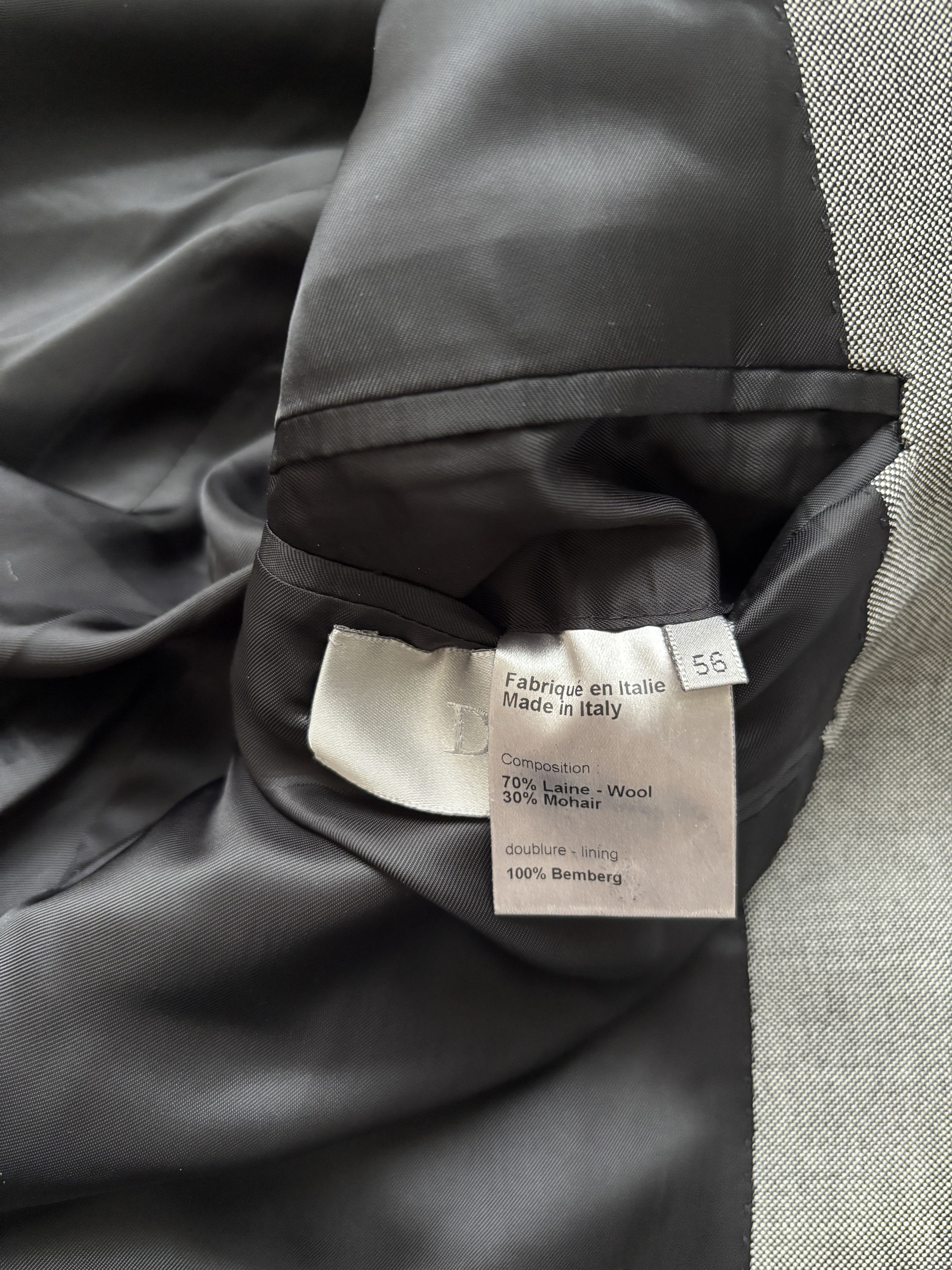 Dior ⚡️QUICK SALE⚡️2007 Dior by Hedi Slimane Gray Blazer Jacket Size US XL / EU 56 / 4 - 4 Thumbnail