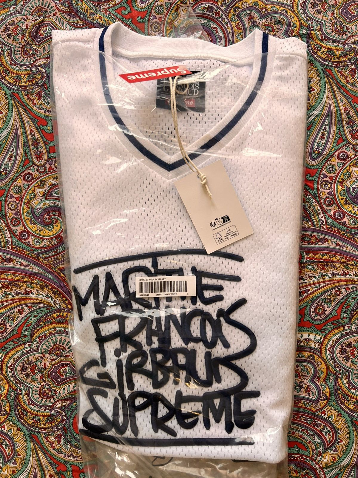 Marithe + Francois Girbaud L Supreme Marithé Francois Girbaud hockey jersey white blue Size US L / EU 52-54 / 3 - 23 Thumbnail