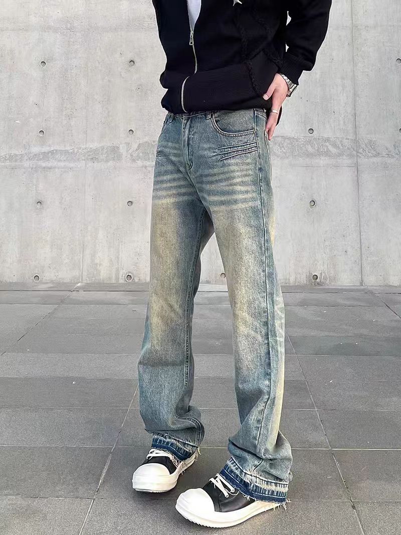 Japanese Brand × Jean Street Y2K vintage washed baggy micro flare jeans Size US 30 / EU 46 - 2 Thumbnail