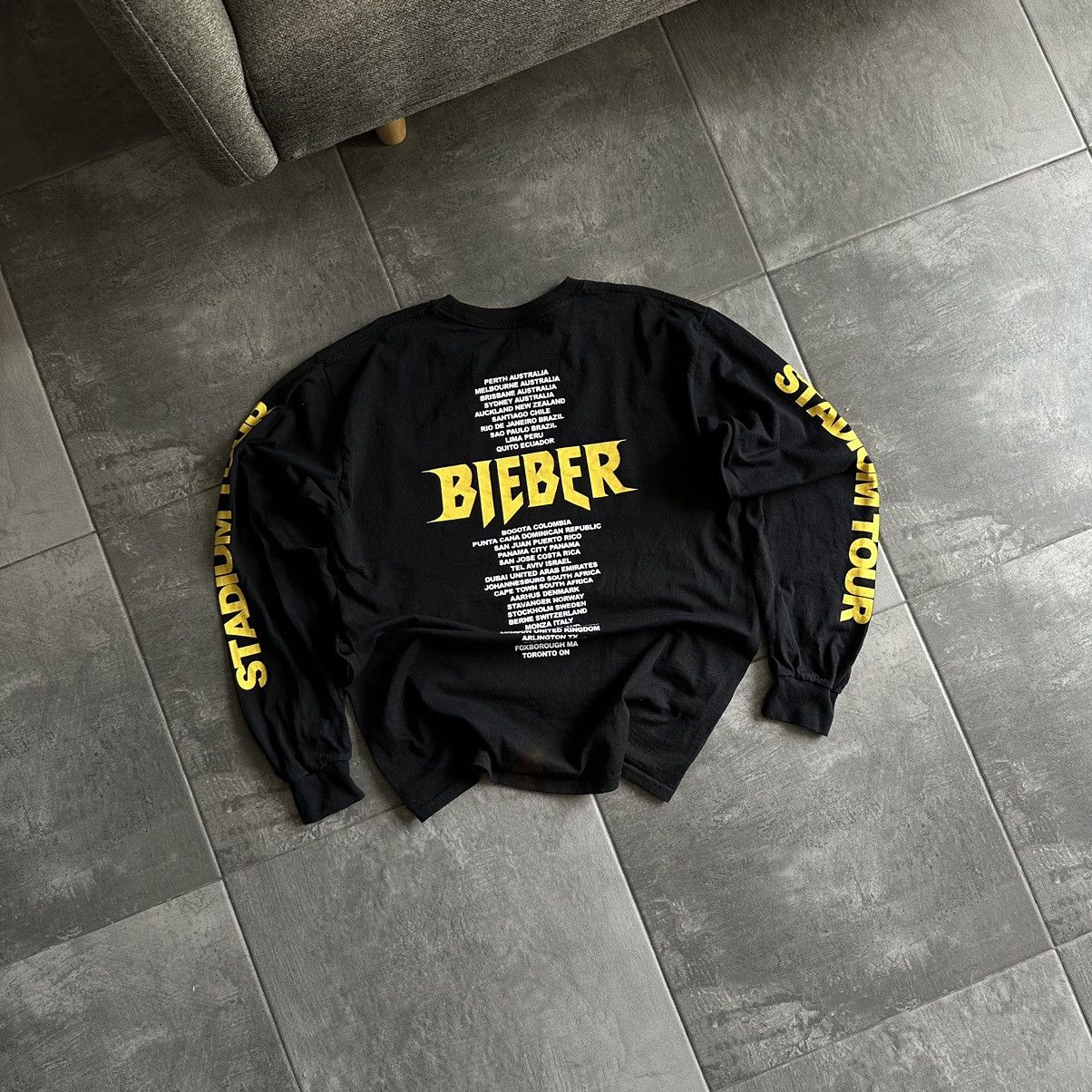 Justin Bieber Vintage Justin Bieber Long-sleeve T-shirts Stadium Tour Y2K Size US M / EU 48-50 / 2 - 2 Thumbnail