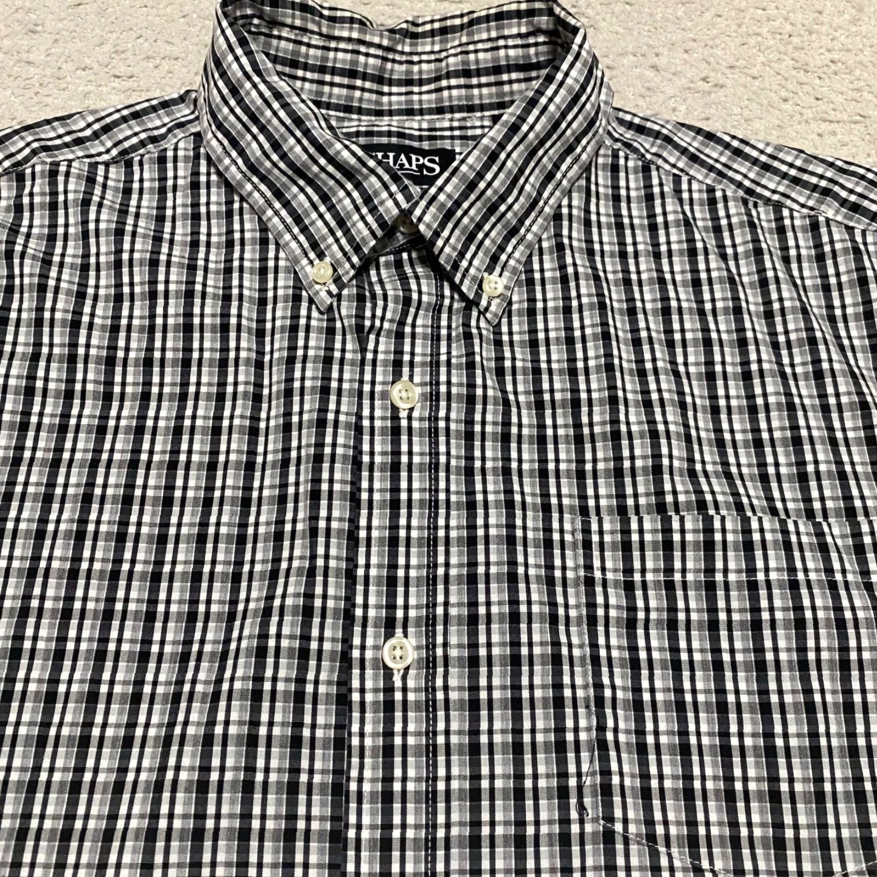 Chaps Chaps Ralph Lauren Mens XL Shirt Multicolor Plaid Check Long Sleeve Button-Down Shirt Size US XL / EU 56 / 4 - 6 Thumbnail