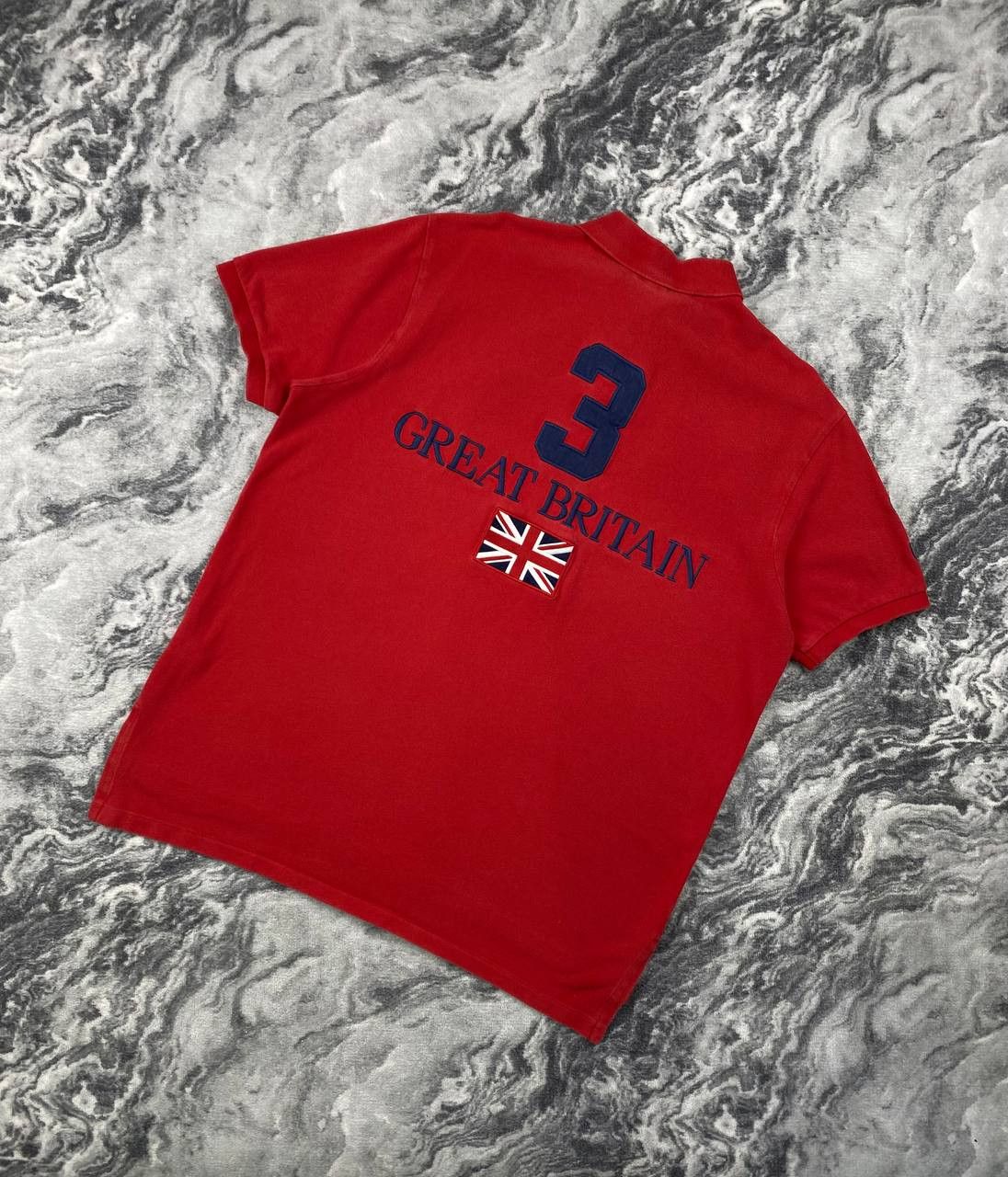 Polo Ralph Lauren Vintage Polo Ralph Lauren Great Britain GBR Rugby Shirt Size US XL / EU 56 / 4 - 2 Thumbnail