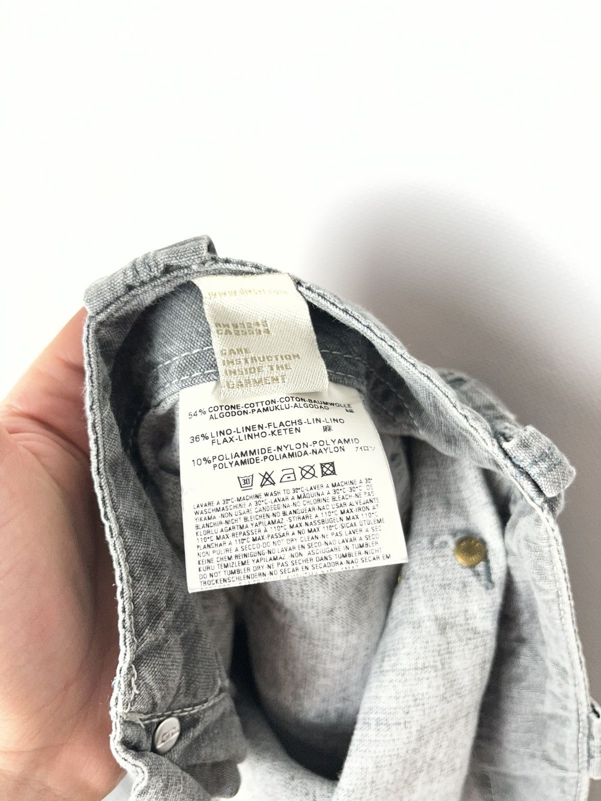 Diesel RARE Vintage 2000’s Diesel Cotton-Linen Jeans Size US 33 - 11 Thumbnail