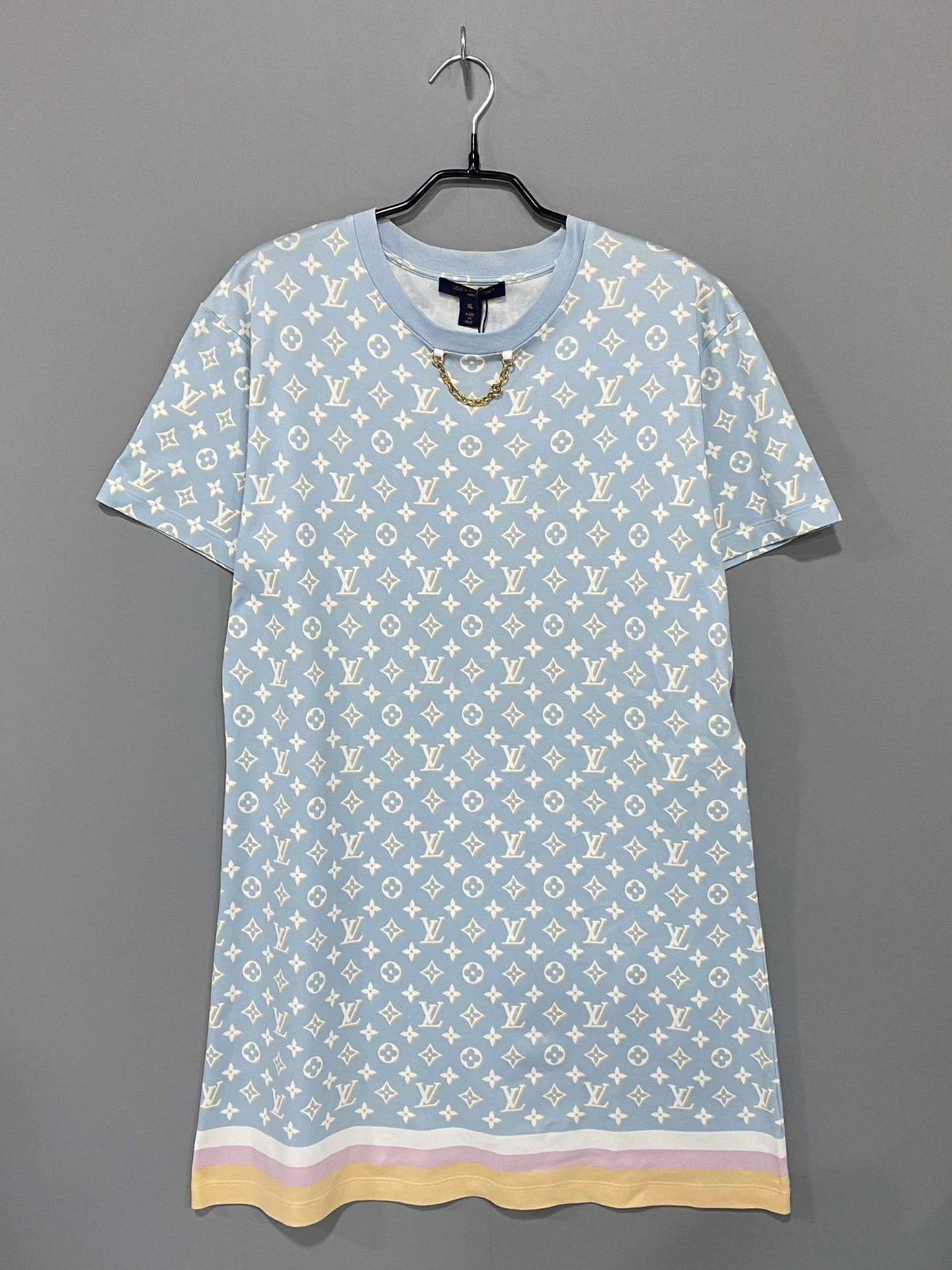 Louis Vuitton LV Monogram all over chain detail dress Size XL / US 12-14 / IT 48-50 - 1 Thumbnail