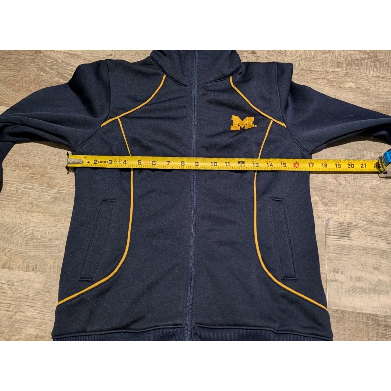 NCAA Columbia Michigan Wolverines Full Zip Jacket Womens S Blue Pockets NCAA Size S / US 4 / IT 40 - 5 Thumbnail