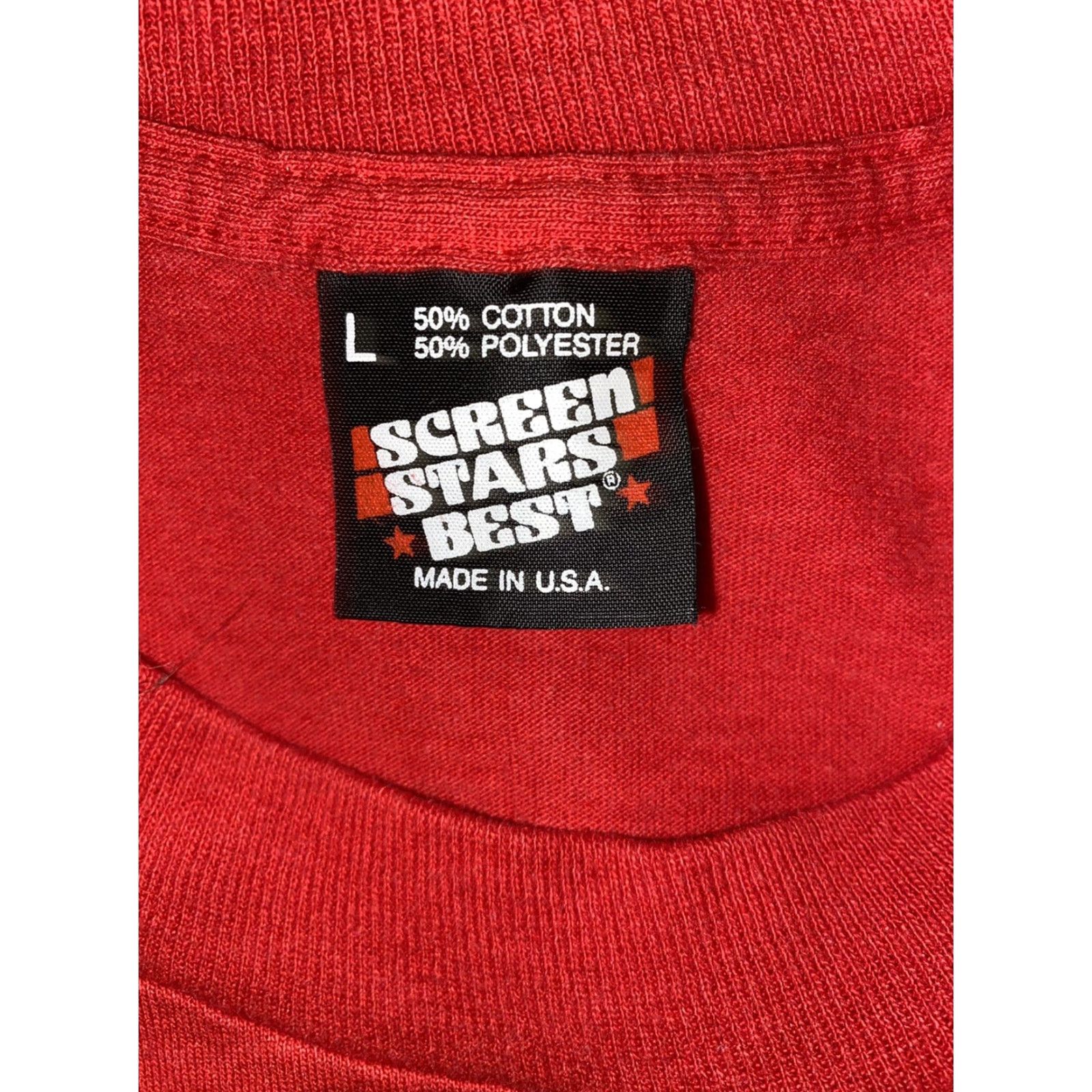 Vintage VINTAGE Screen Stars Best Mens Blakely Racing Made In The USA Sz L Red Men L Shirt Size US L / EU 52-54 / 3 - 4 Thumbnail