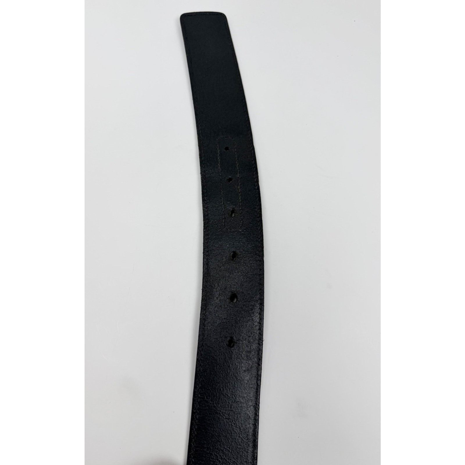 Gucci Size 100/40 - Gucci Black Silver Leather Interlocking Size 40 - 8 Thumbnail