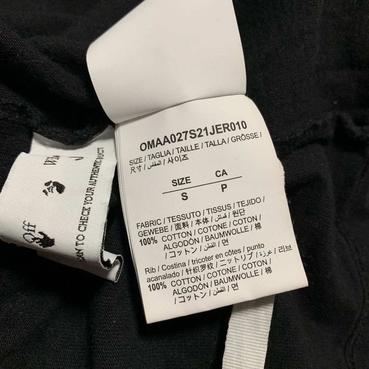 Off-White Off White Small Caravaggio Arrows Black Tee Virgil Abloh Size US S / EU 44-46 / 1 - 9 Thumbnail