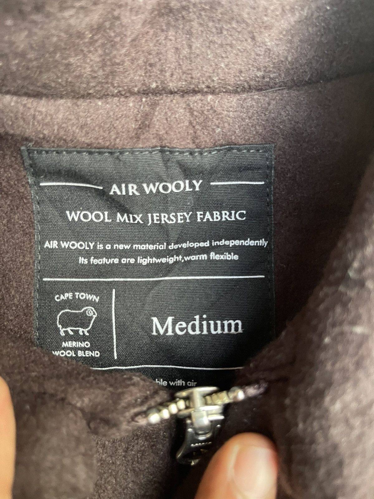 Japanese Brand AIR WOOLY Cape Town Jacket Merino Wool Blend, Everyday Layer Size US M / EU 48-50 / 2 - 3 Thumbnail