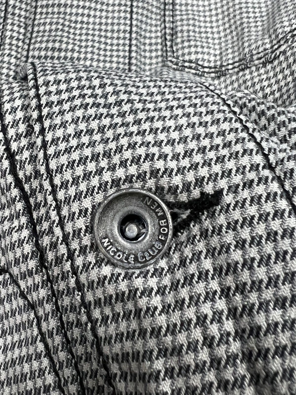 Japanese Brand × Nicole Club Nicole Club For Men Houndstooth Trucker Jacket Size US M / EU 48-50 / 2 - 12 Thumbnail