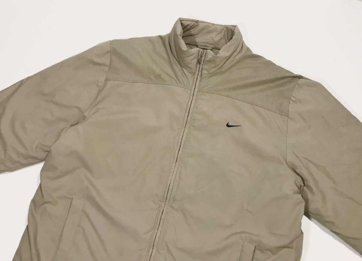 Nike Vintage 00s Nike Winter Padded Jacket Men's XL Beige Size US XL / EU 56 / 4 - 2 Thumbnail