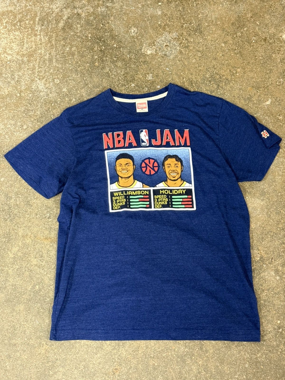 Homage Homage Nintendo NBA Jam Video Game Pixel Logo T Shirt Size US L / EU 52-54 / 3 - 1 Thumbnail