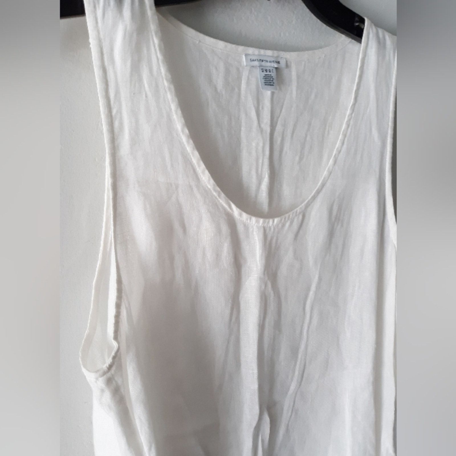 Saks Fifth Avenue Saks Fifth Avenue Linen Blouse Size M / US 6-8 / IT 42-44 - 3 Thumbnail