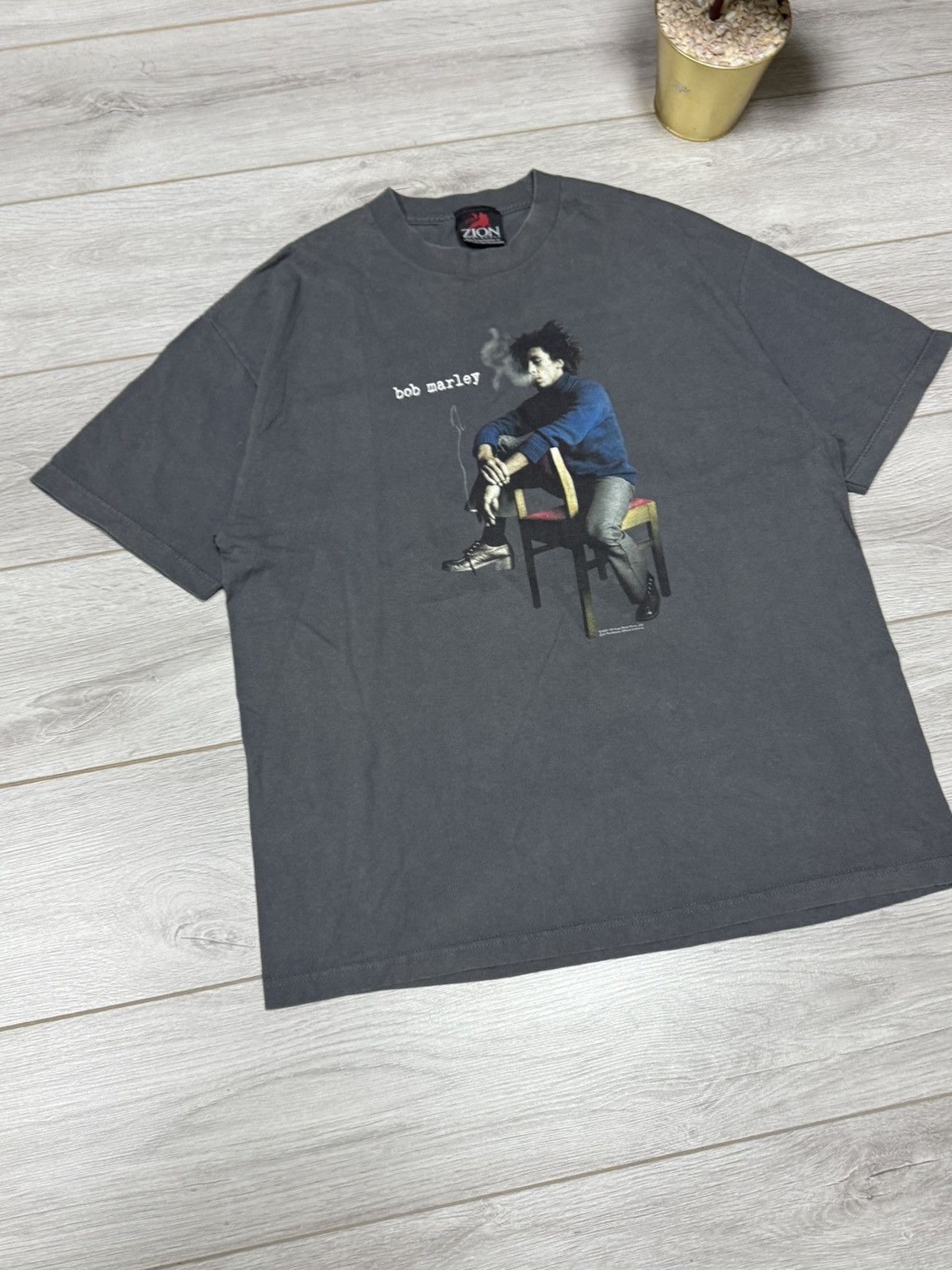 Zion Rootswear Bob Marley USA 2001 vintage Zion tee shirt more man smoke Size US XL / EU 56 / 4 - 2 Thumbnail