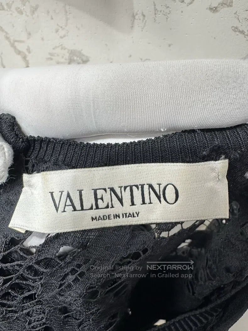 Valentino Valentino Black lace patchwork knitted dress Size S / US 4 / IT 40 - 3 Thumbnail