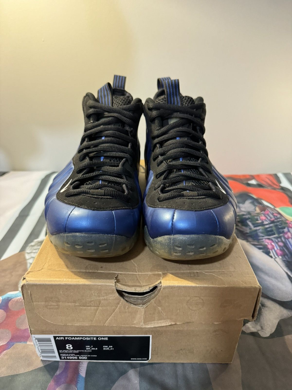 Nike Foamposit Royal Blue Size US 8 / EU 41 - 1 Thumbnail