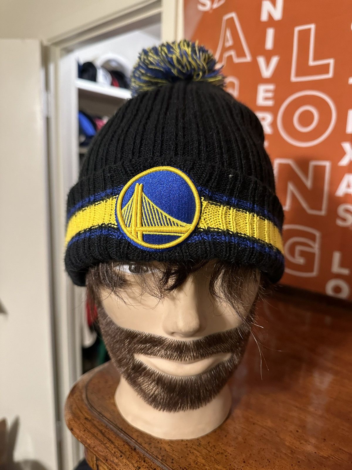 New Era × Vintage Vintage NBA New Era Golden State Warriors beanie hat 00s Size ONE SIZE - 1 Thumbnail