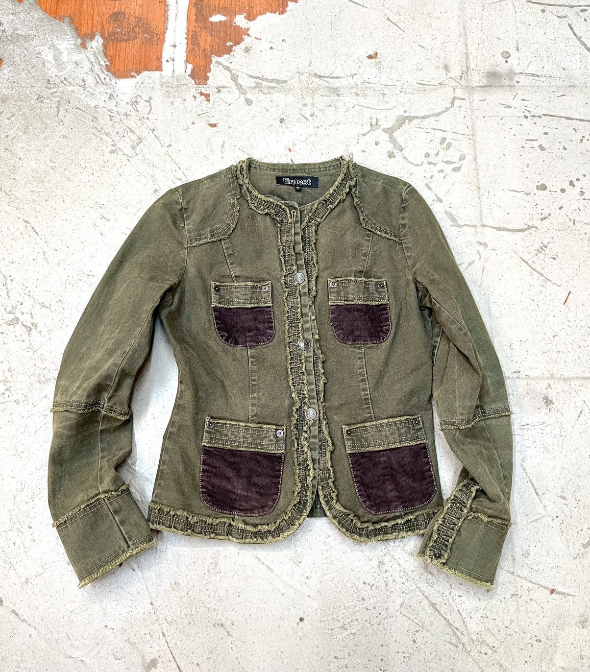 Designer × Japanese Brand 2YK ERNEST JAPAN- Vkei Patchwork Jacket Size US M / EU 48-50 / 2 - 1 Thumbnail