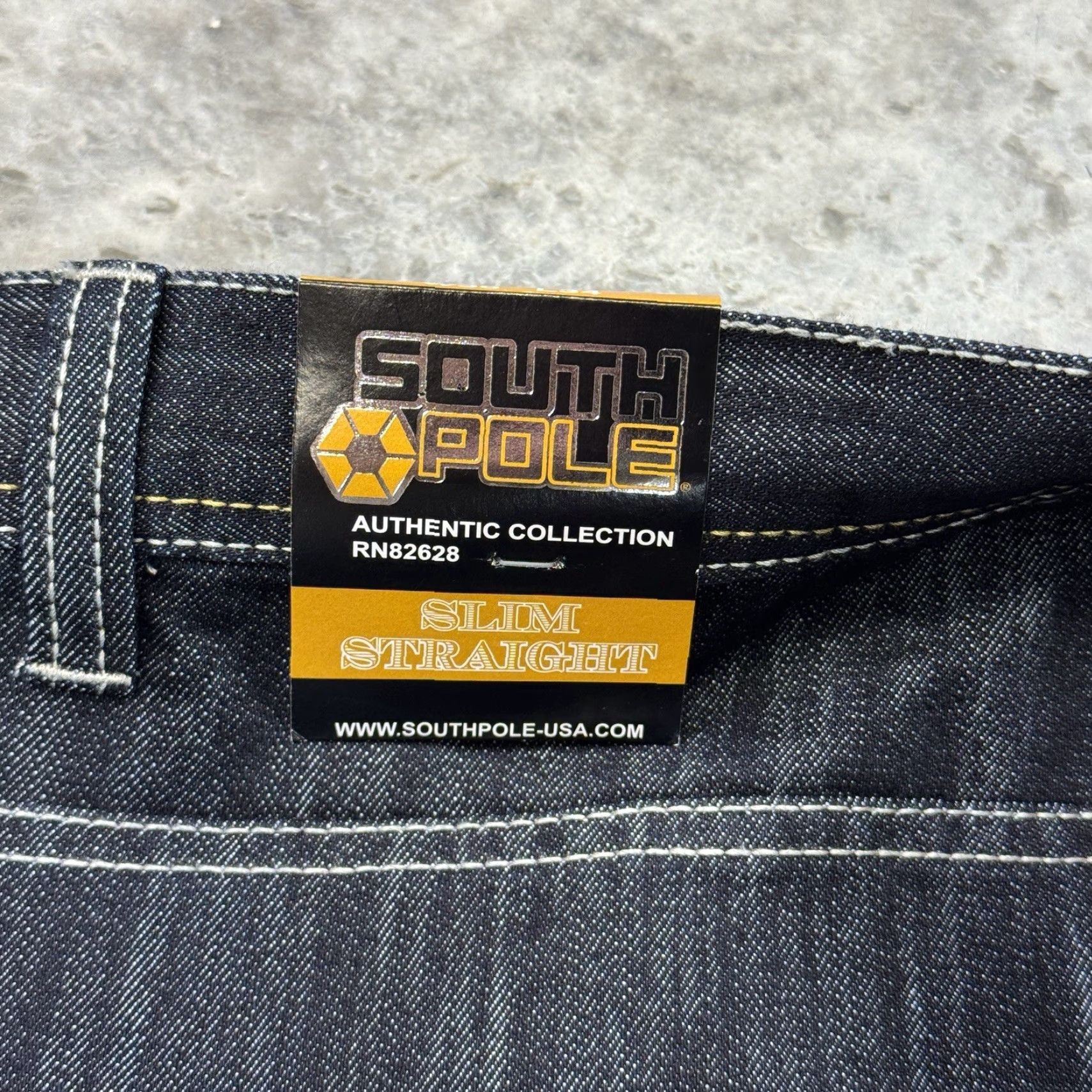 Southpole Southpole Jeans Mens 36x34 Indigo Baggy Hip Hop Y2K 90s Vintage NWT Denim Straight 5-Pocket Mid Rise Bluesock 34in Inseam Mens Size US 36 / EU 52 - 4 Thumbnail