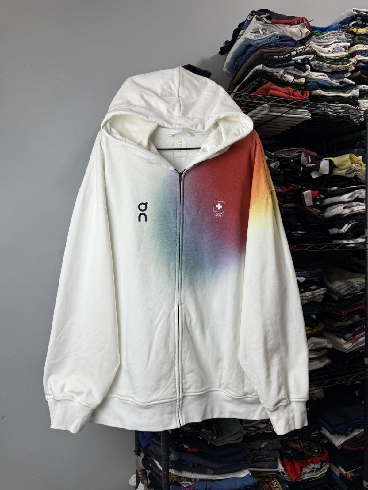 💥Rare! CloudTec Swiss Olympic Zip Hoodie