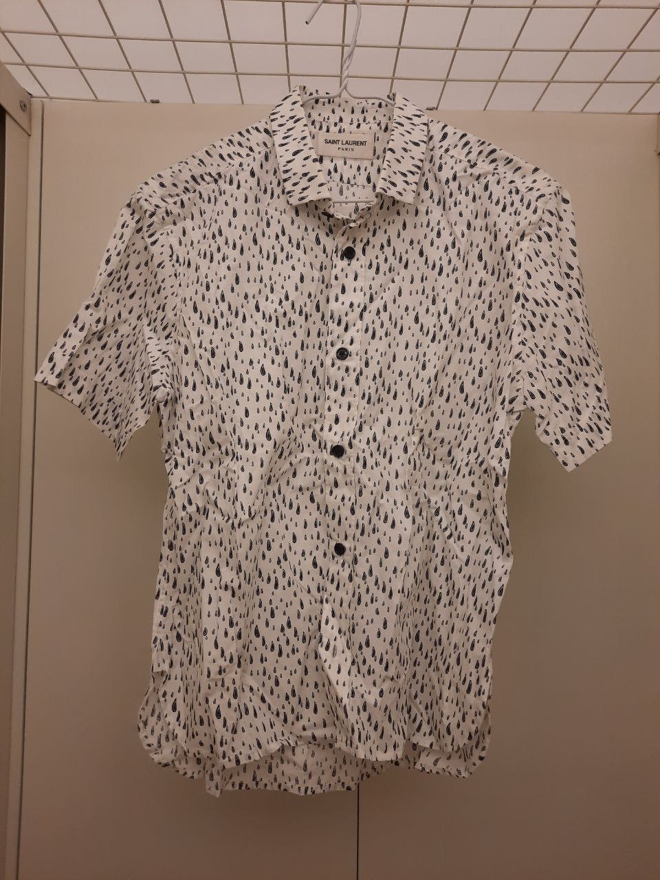 Saint Laurent Paris Drip Water Droplet Shirt Size US S / EU 44-46 / 1 - 1 Thumbnail