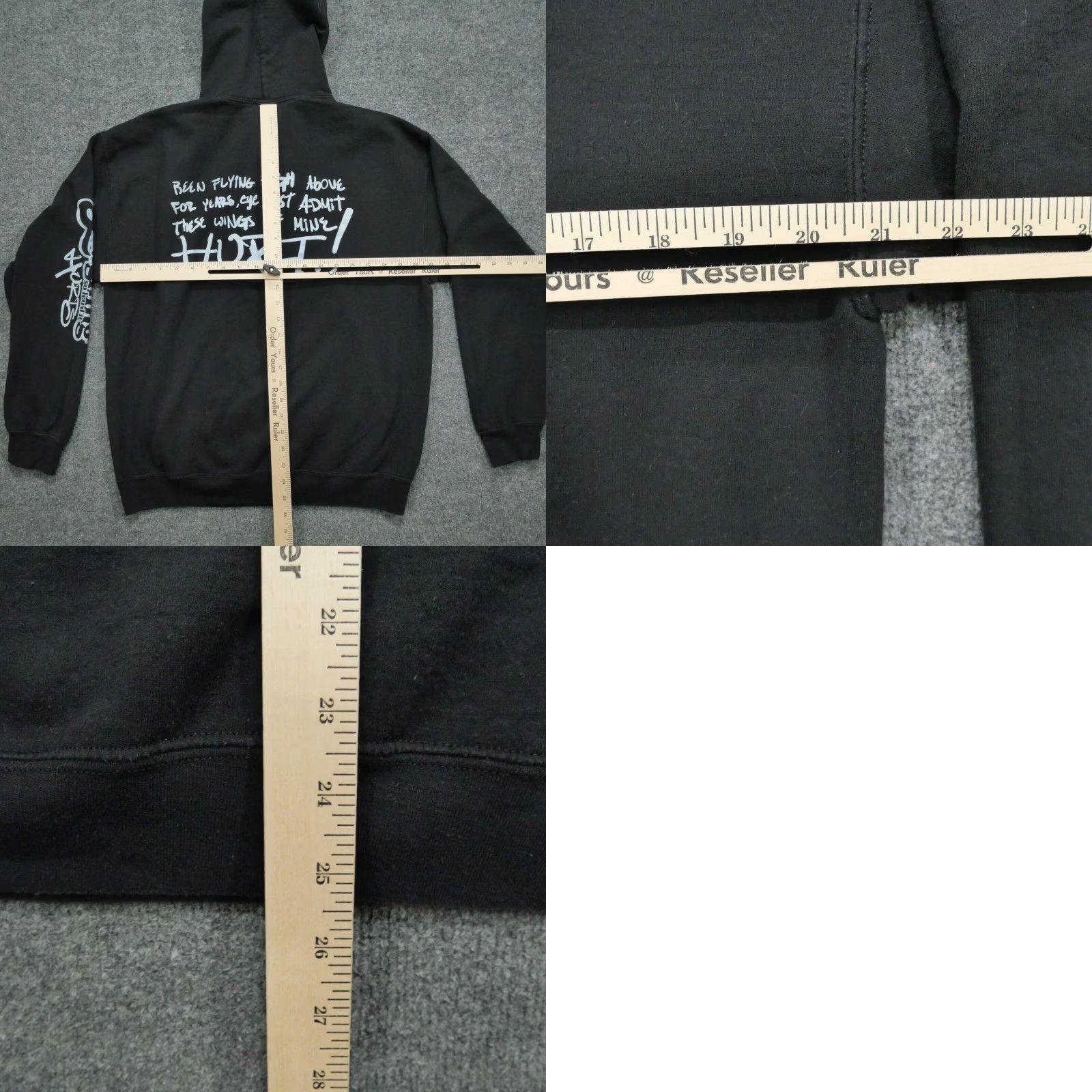 Gildan Mavi Hoodie Adult Large Black Rapper Hip Hop Laughing So Hard It Hurts Doves Men Size US L / EU 52-54 / 3 - 8 Thumbnail