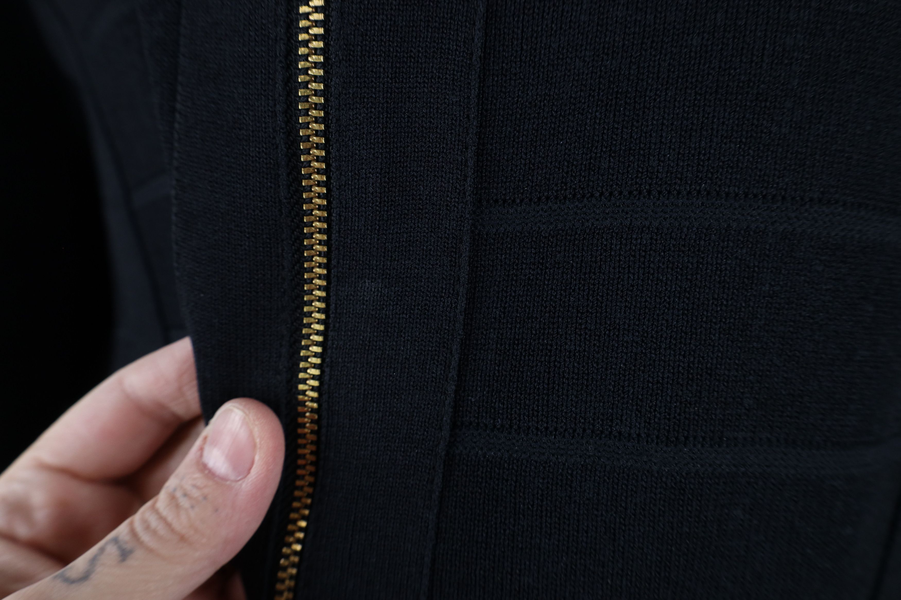 Vintage New Lane Bryant Ribbed Knit Full Zip Sweater Jacket Black Size 3XL / US 20-22 - 6 Thumbnail