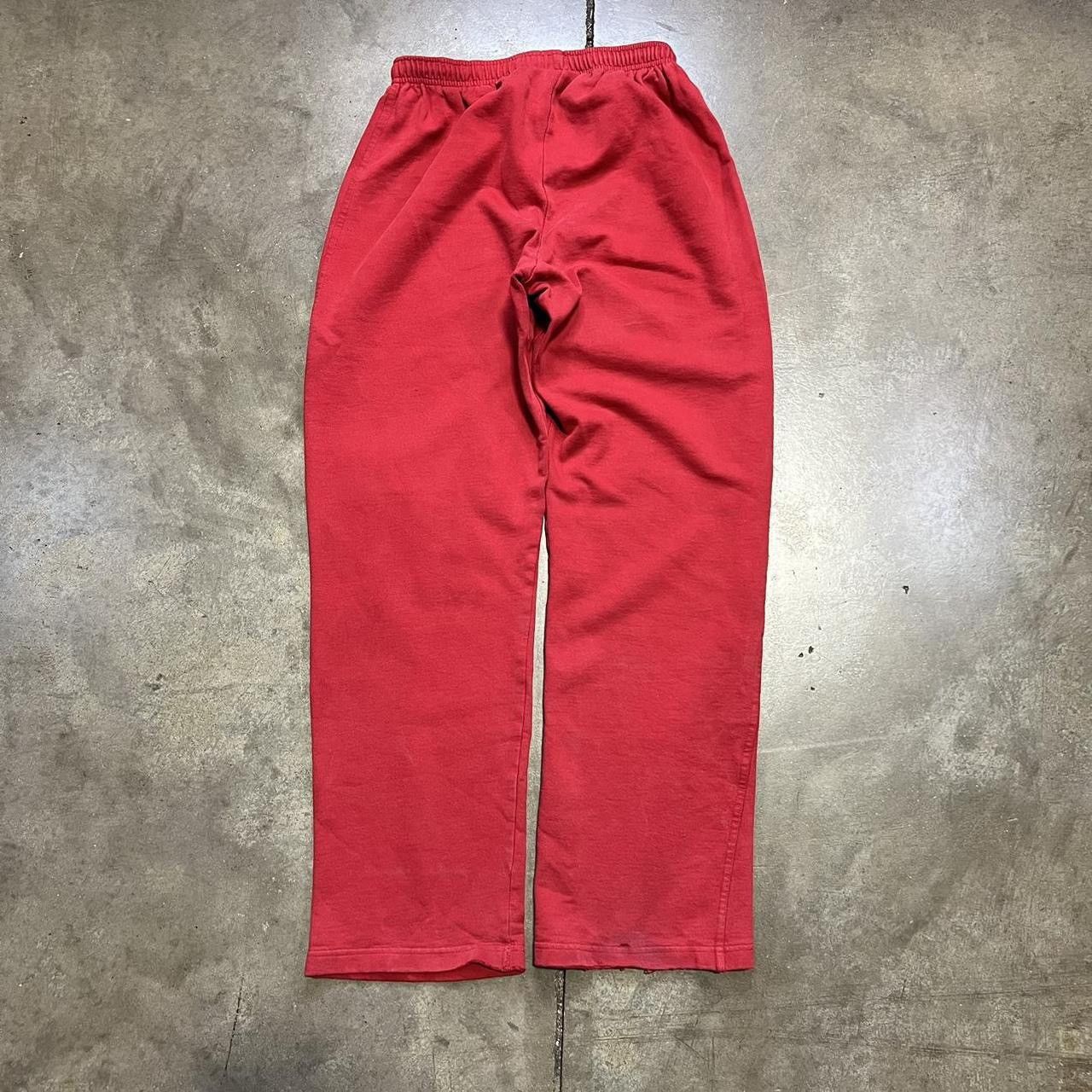 Nike Vintage Nike Sweatpants Wide Leg Baggy Swoosh Cotton Y2K Size US 30 / EU 46 - 6 Thumbnail