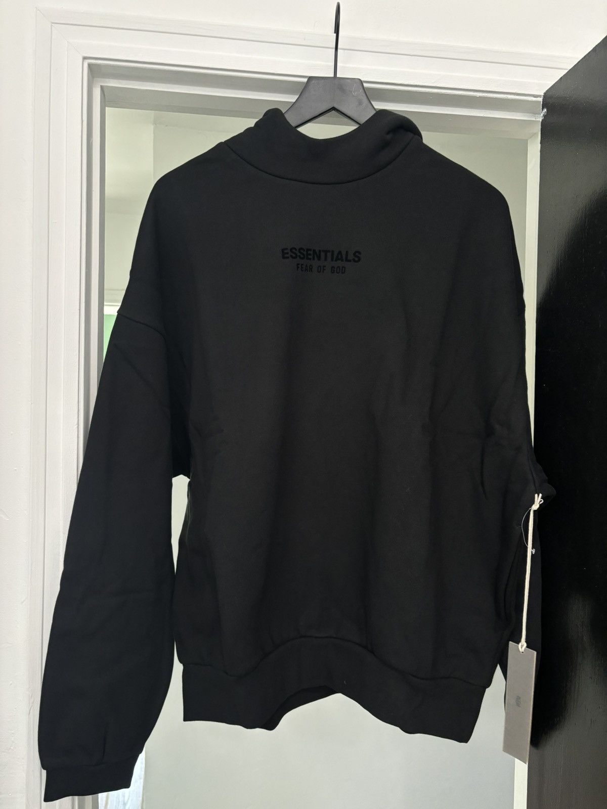 Essentials × FOG × Fear of God FOG Jet Black Hoodie Size US M / EU 48-50 / 2 - 1 Thumbnail