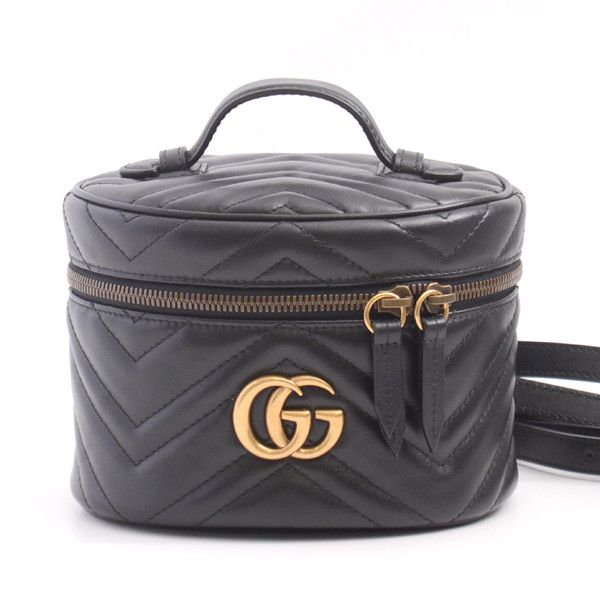 Gucci Gucci Gucci Leather Quilted Mini Backpack GG Marmont 598594 Leather Backpack 598594 in Great Condition Size ONE SIZE - 1 Thumbnail