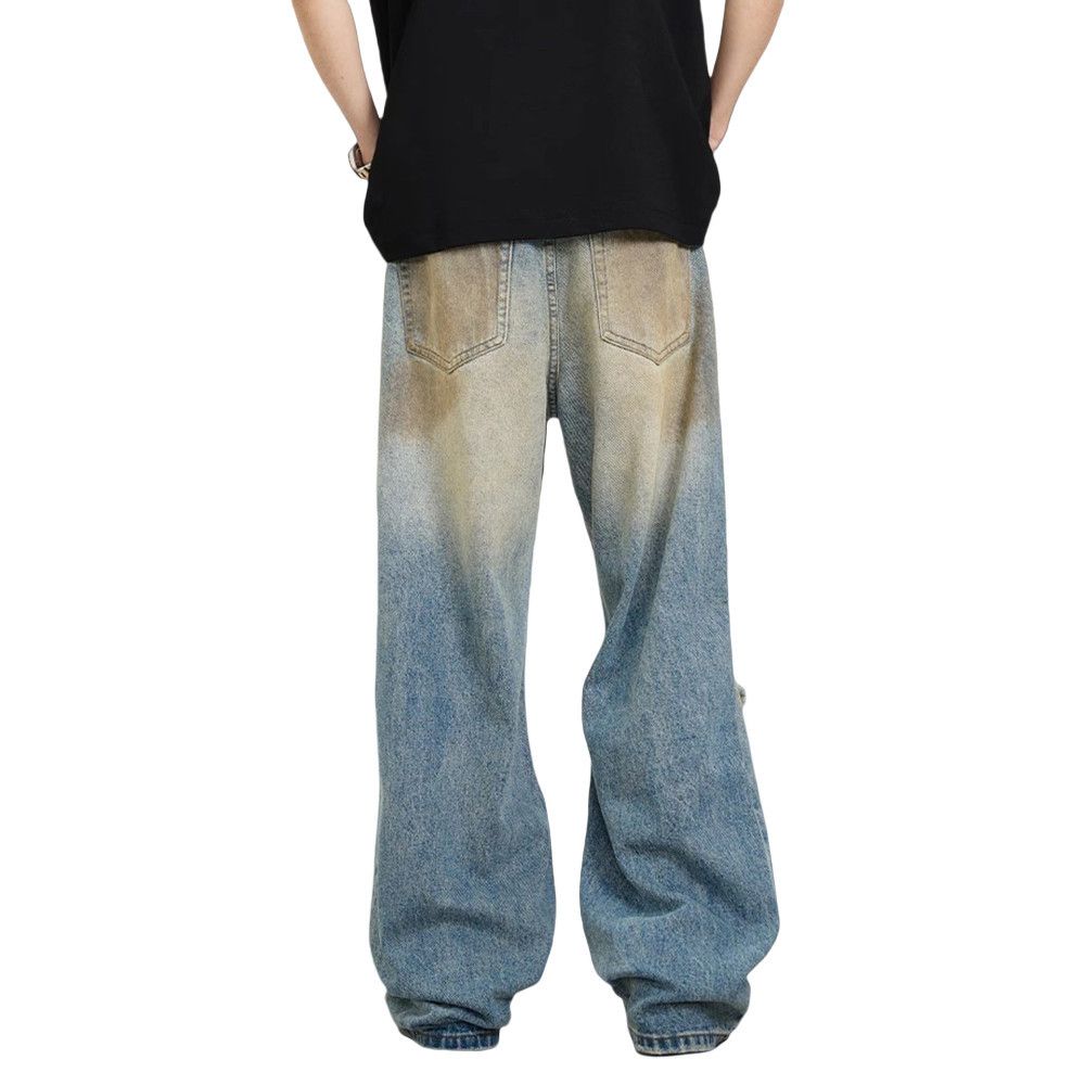 Jean × Vintage Ripped Dirty Wash Jeans Size US 29 - 3 Thumbnail