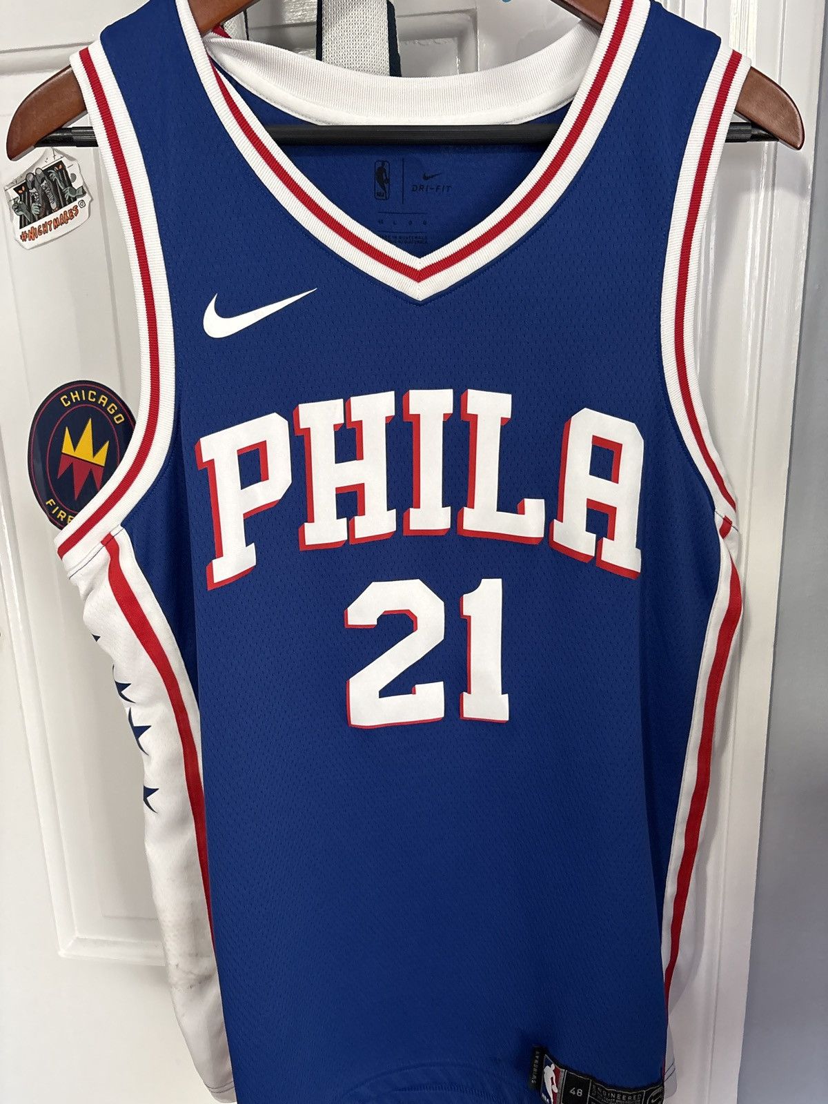 Nike Philadelphia 76ers Joel Embiid jersey Size US L / EU 52-54 / 3 - 1 Thumbnail