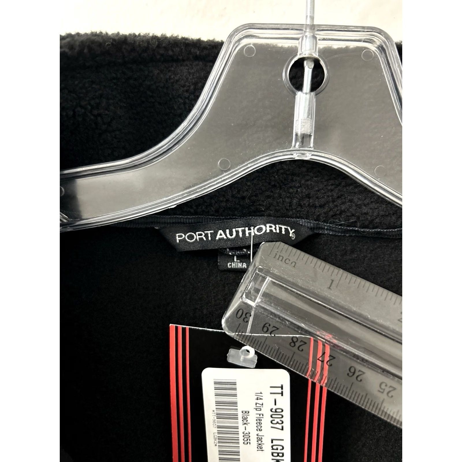 Port Authority Port Authority 1/4 Zip Fleece Jacket Mens Large Black Arrive Sweatshirt L/S NWT Size US L / EU 52-54 / 3 - 7 Thumbnail