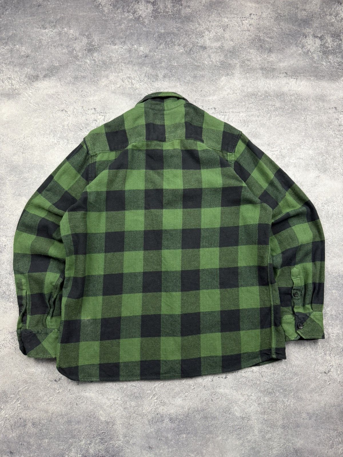 Dickies Vintage Dickies Flannel Shirt Green Checkered Button Up Y2K Size US XL / EU 56 / 4 - 14 Thumbnail