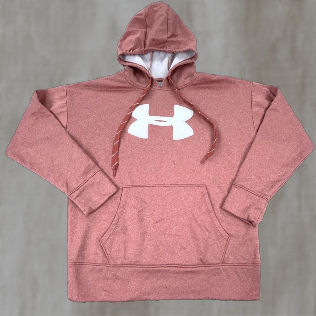 Under Armour Under Armour Hoodie Women Small Pink White Sweatshirt Pullover Shirt Logo Breathable All Seasons Activewear Casual 57 Size S / US 4 / IT 40 - 1 Thumbnail