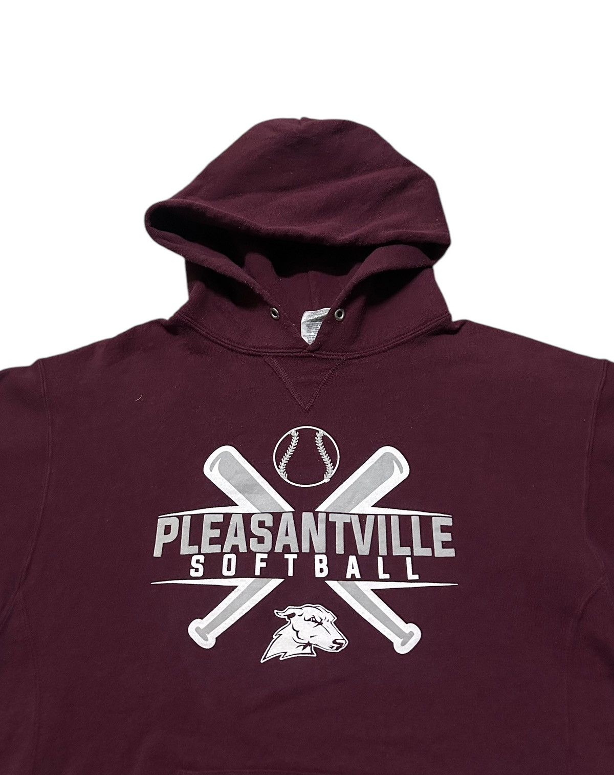 Russell Athletic Vintage 90s Pleasanville softball pullover hoodie Size US M / EU 48-50 / 2 - 2 Thumbnail