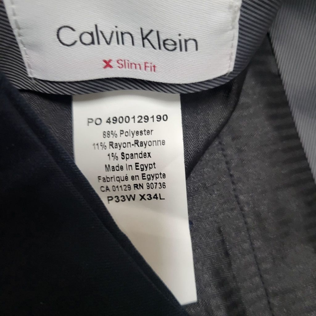 Calvin Klein Calvin Klein X-Slim-Fit Wrinkle Resistant Stretch Waistban Size US 33 - 9 Thumbnail